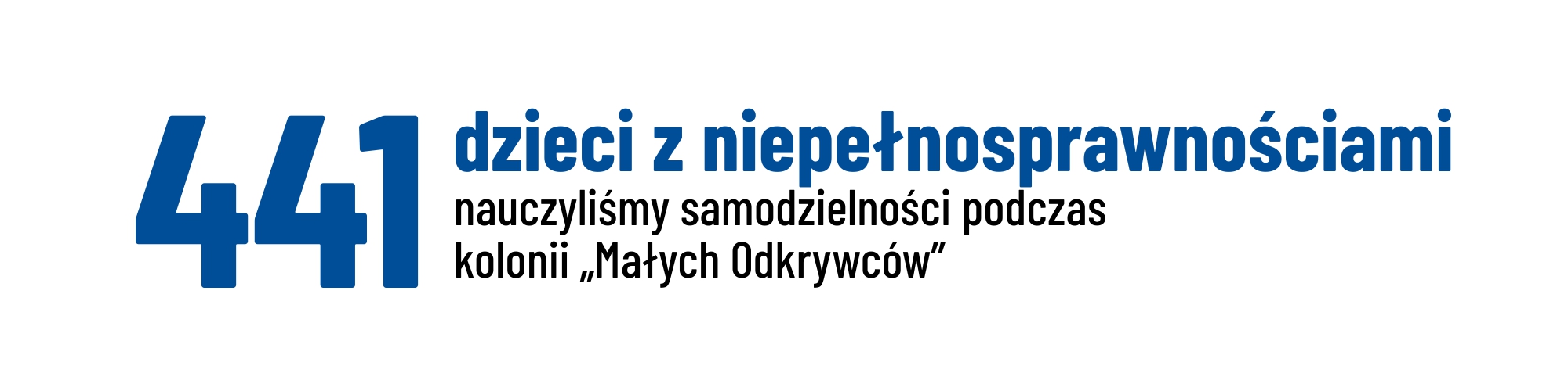 441 dzieci z niepełnosprawnościami nauczyliśmy samodzielności podczas kolonii „Małych Odkrywców”